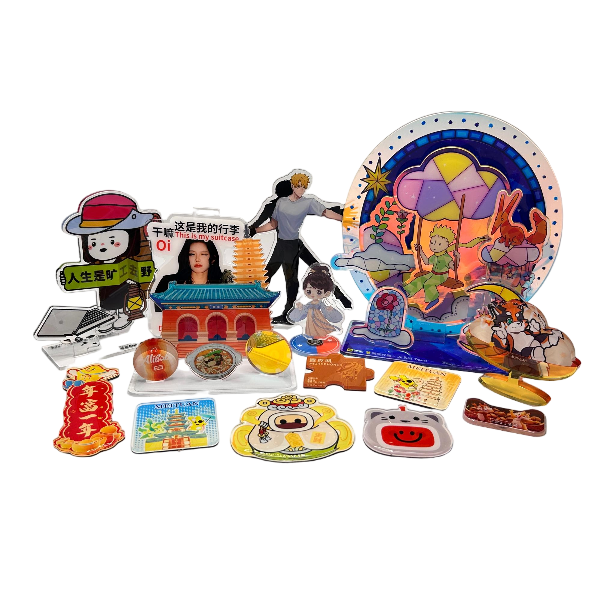 Custom Anime Figurine Double Sided Acrylic Display Standee Gift Plastic Crafts