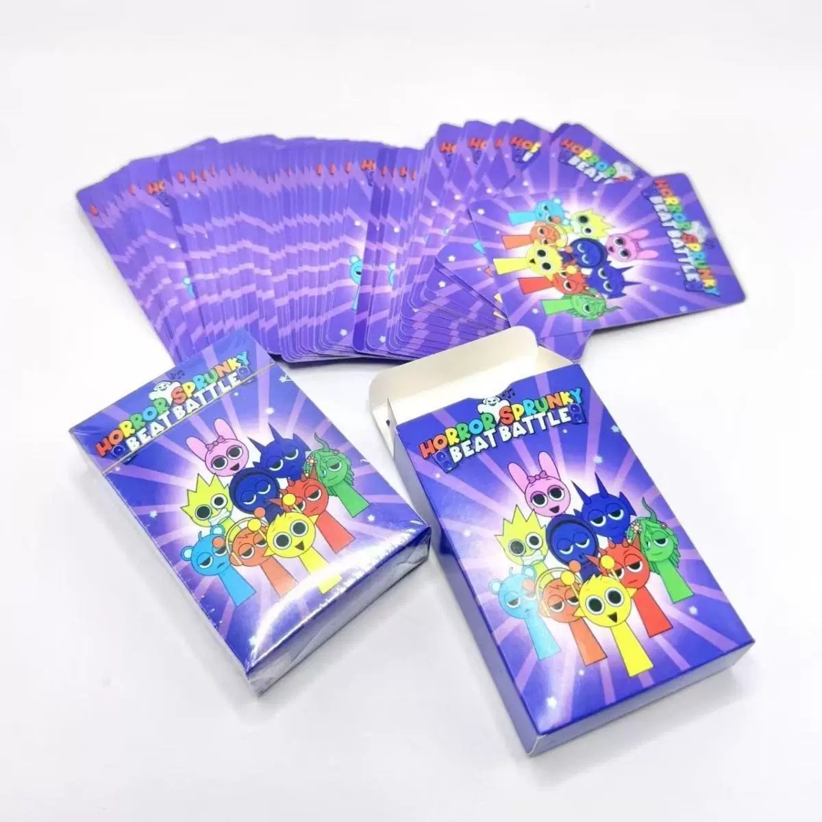 Custom 3D Flash Paper Card Games Educational Playing Cards for Kids And Adults
