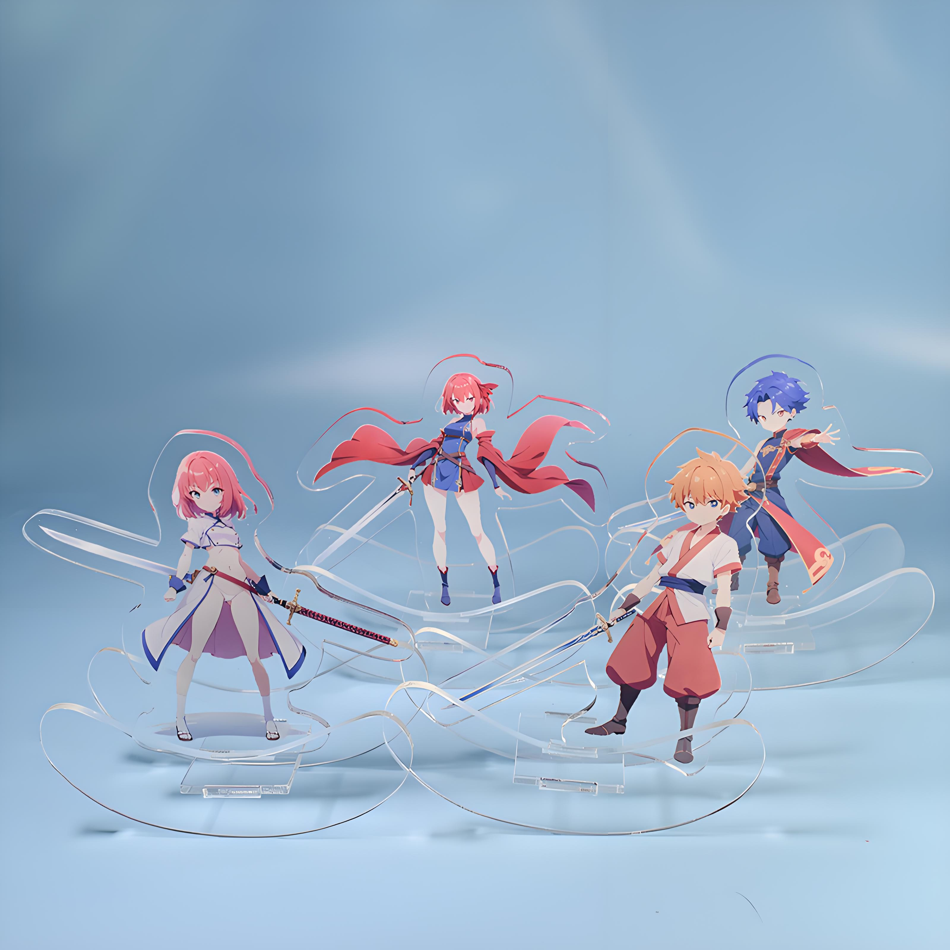 Custom Anime Figurine Double Sided Acrylic Display Standee Gift Plastic Crafts